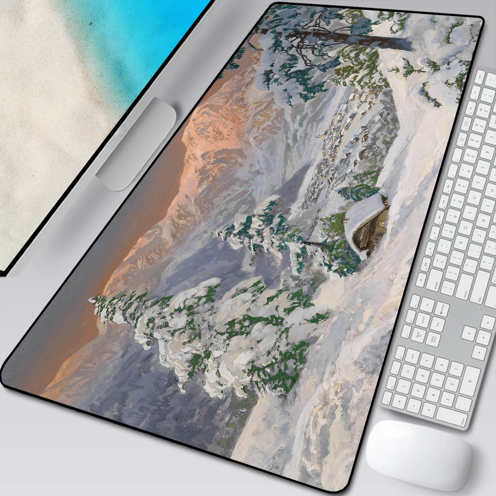 landscape mouse pad gamer anti slip rubber gaming mousepad keyboard laptop computer mice mat oversized office pad mouse mats free global shipping