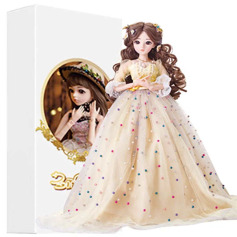 BJD 1/3 куклы для девочек с одеждой парики обувь Макияж Красота игрушки силиконовые