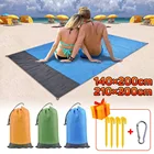 2x2,1 м, водонепроницаемое пляжное одеяло, складной коврик для кемпинга, портативный легкий коврик, коврик для пикника на открытом воздухе, песочный пляжный коврик