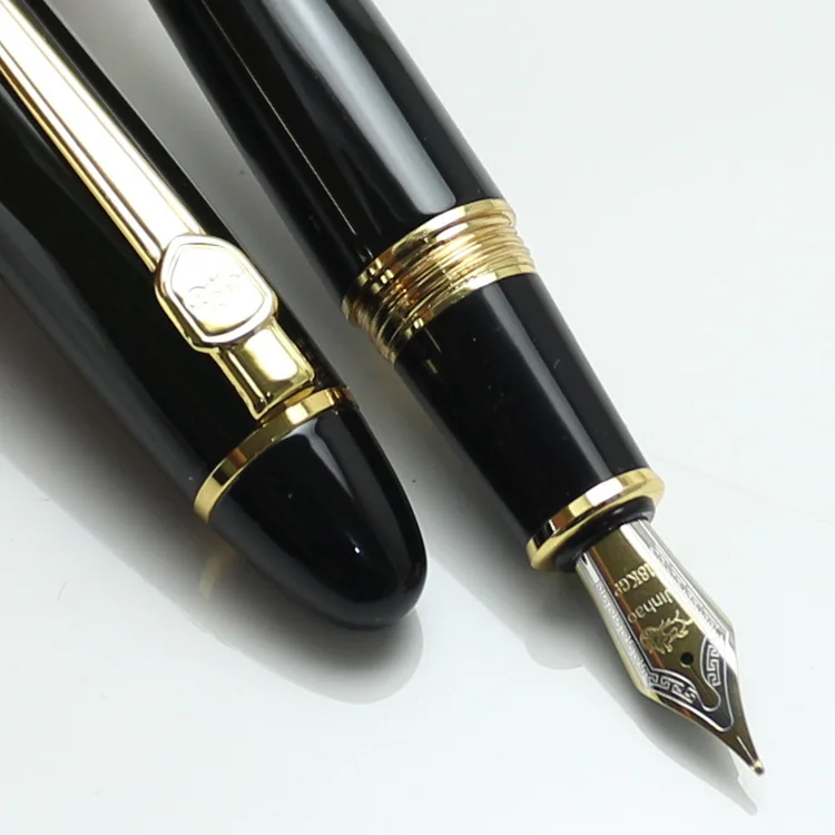 JINHAO 159 Broad 18KGP 0 7 мм Nib Fountian Pen 19 цветов черный лак золотая отделка большая тяжелая