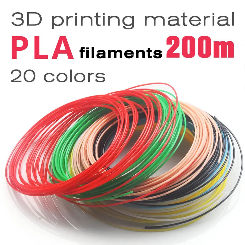 Нет запаха Без загрязнения 3д ручки 20 цветов 1.75mm pla пластик abs 3d pen plastic filament ручка