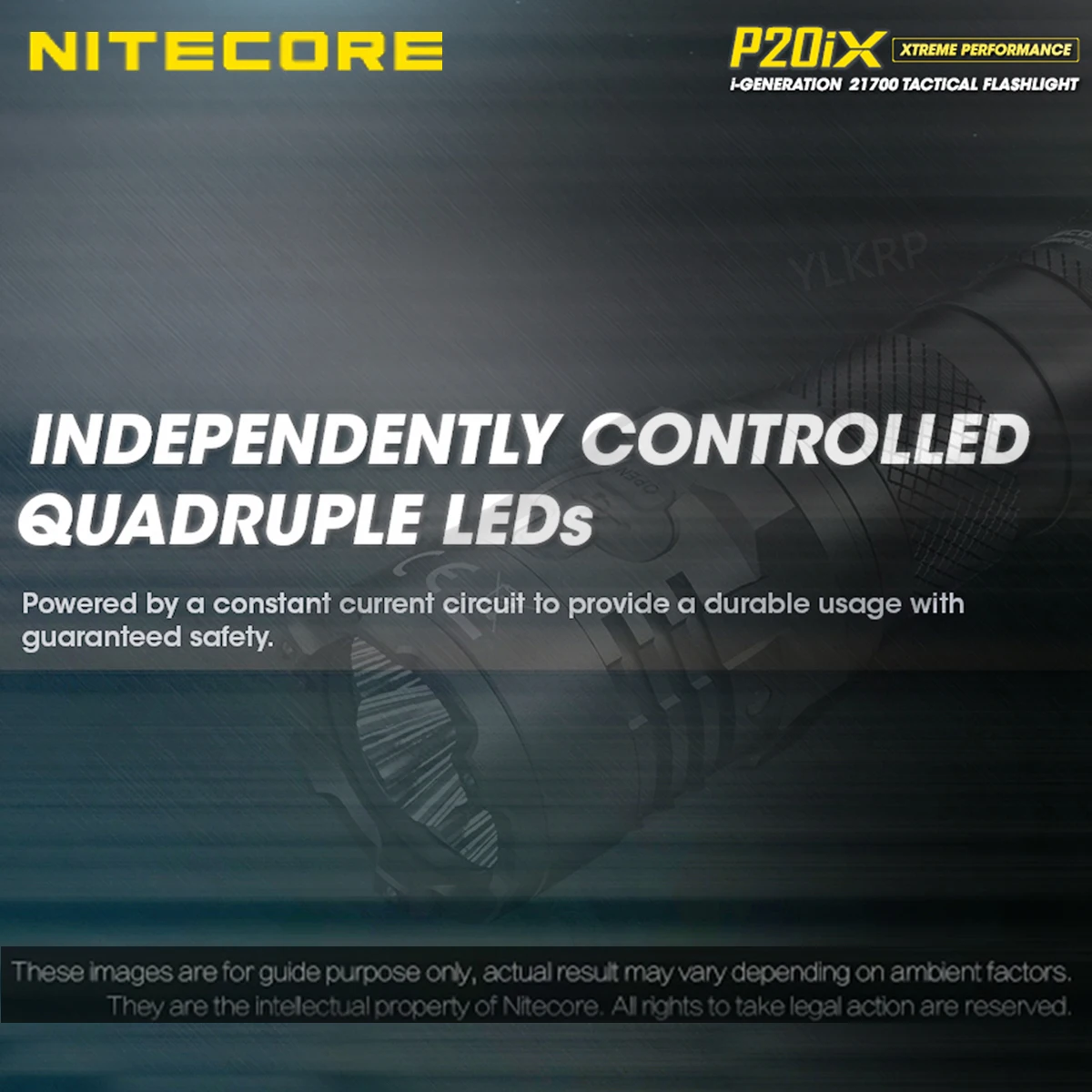 NITECORE P20iX 4000 люмен Generation X Сильный светильник светодиодный тактический вспышки