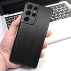 Металлическая матовая пленка для Samsung S21 ультра S20 плюс пленок для задней панели Чехол переводная картинка водная матовая Защитная Наклейка для Примечание 20 Ультра S21