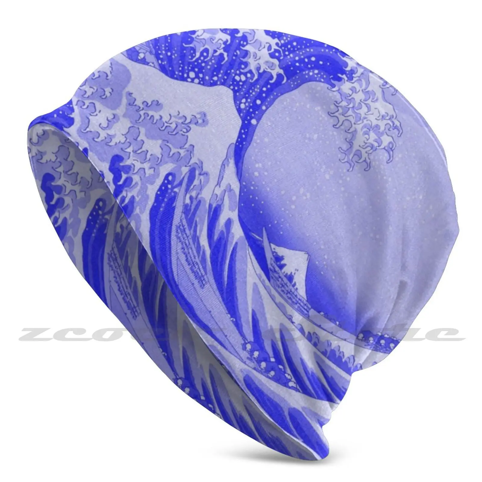 

Кобальтовая синяя фарфоровая глазурованная японская большая волнистая вязаная шапка Кепка с узором Мягкая эластичная уличная спортивная ...