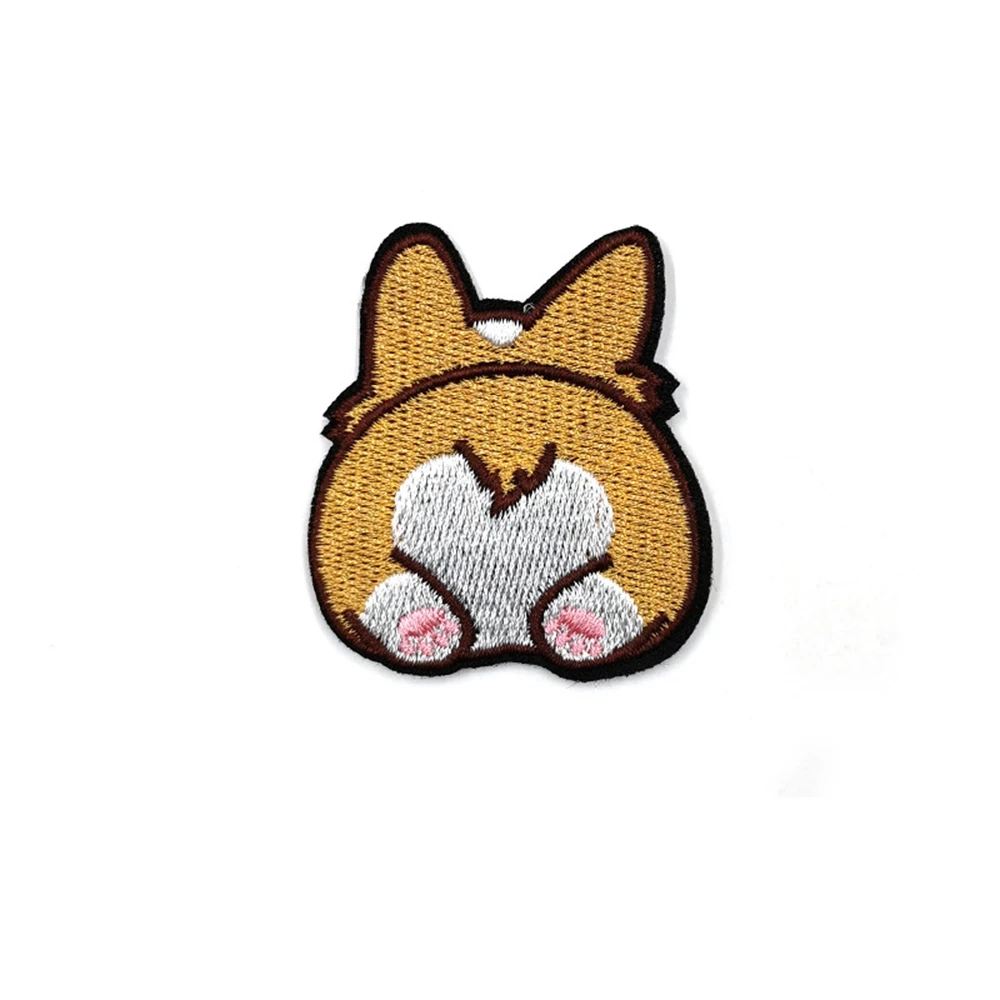 

Corgi / Dachshund / Husky Embroidery Patches For Clothing Cute Dog Animal Iron-On Patches Free shipping