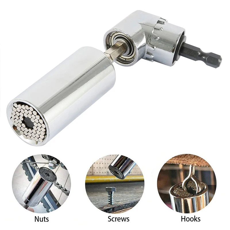 

Universal Torque Wrench 7-19mm Multi-function Socket Wrench Three-piece Set Simple Family Mini Universal Socket Tool