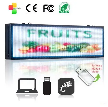 Picture and Text UNTCENT P5 110-220 В WiFi приложение Smd RGB полноцветный модуль светодиодные вывески для помещений shopwindow программируемый экран с прокручивающимся сообщением - Мощность в ваттах: Picture and Text