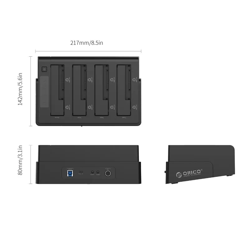 Четырехъядерный жесткий диск USB3.0 2 5/3 5 дюйма поддержка автономного копирования