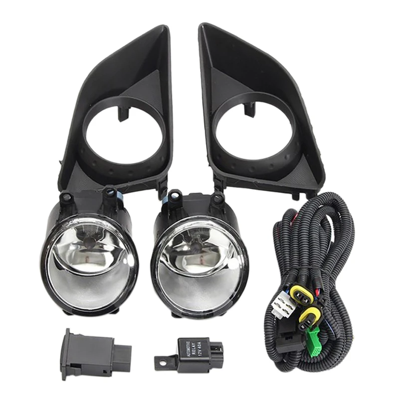 

Suitable for Toyota COROLLA 2007 2008 2009 Front Bumper LED Fog Lamp with Switch Wire Group Lamp Frame Bulb H11