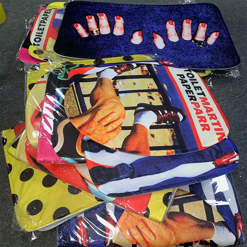 tolietpaper toilet seat cover rug bib creative funny magazine illustration commode decoration bathroom accessories mat 3pcs set free global shipping