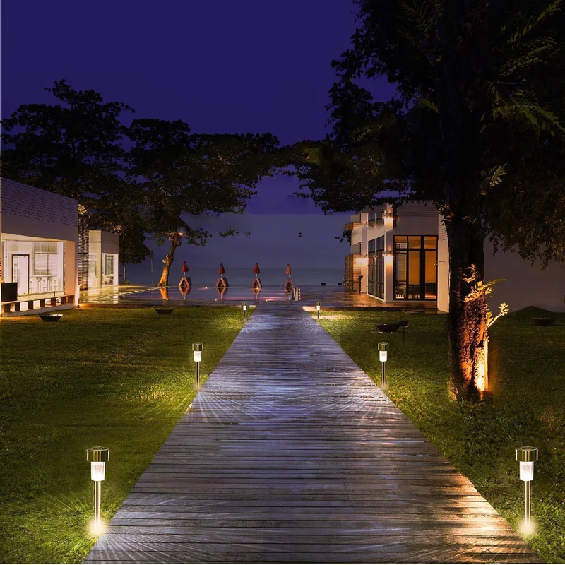 

Shockproof LED Solar Garden Light Outdoor Solar Street Light Lantern Waterproof Landscape Lighting Aisle Patio Lawn Decoration