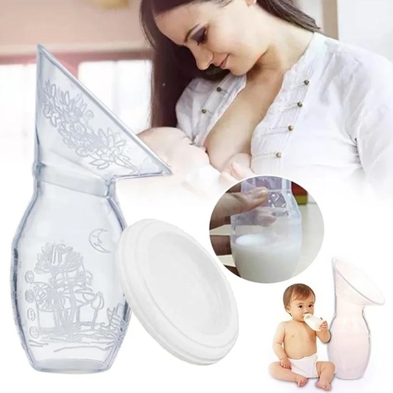 

Новый ручной молокоотсос с силиконовой чашкой, для мамы, для грудного вскармливания, бутылка для сбора молока