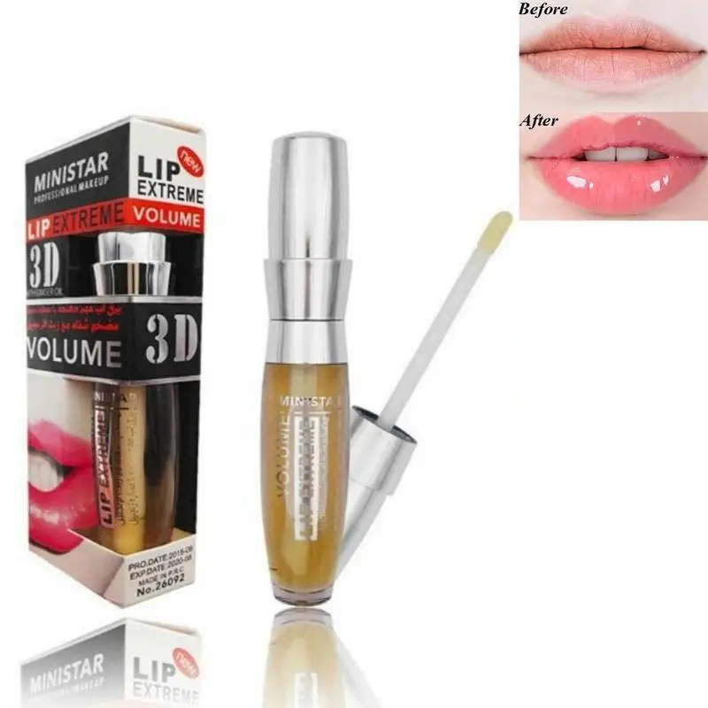

1Pcs Lip Care Essence Sexy Big Lips Lip Gloss Long Lasting Moisturizing Plumper Extreme Waterproof Transparent Lip Gloss Beauty