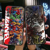 marvel comics heroes phone case hull for samsung galaxy a70 a50 a51 a71 a52 a40 a30 a31 a90 a20e 5g a20s black shell art cell co