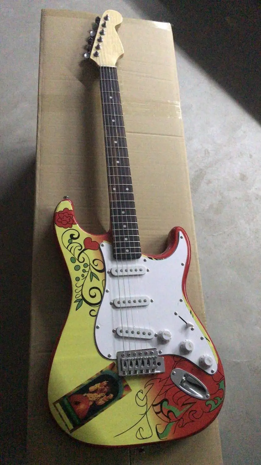 Оптовая продажа гитара STR электрическая версия на годовщину в креме 180106|Гитары| |