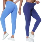 Эластичные Простые леггинсы с эффектом пуш-ап, женские спортивные штаны с высокой талией для фитнеса и йоги с невидимыми карманами, антицеллюлитные тренировочные колготки