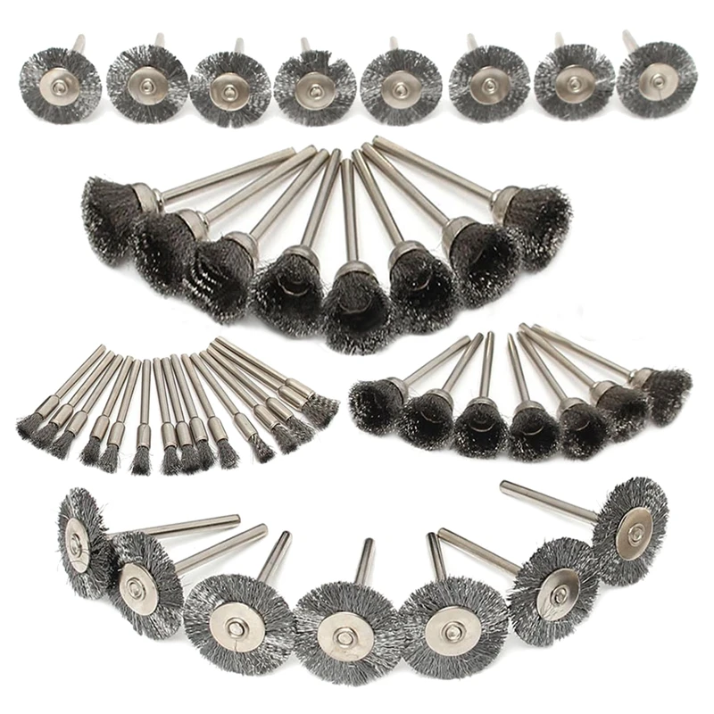 Набор щеток из стальной проволоки 45 шт.|Абразивные инструменты| |