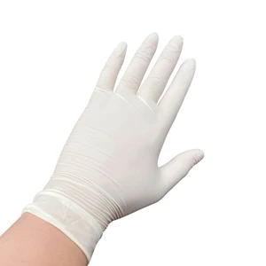 100 шт. одноразовые латексные перчатки, белые Нескользящие кислотные и щелочные лабораторные резиновые латексные перчатки, товары для уборки дома
