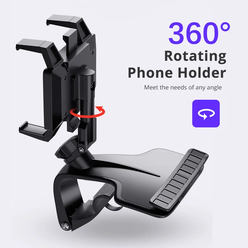 fonken phone holder in car dashboard mobile phone clips for iphone 12 11 smartphone charge stand gps holder for samsung xiaomi free global shipping