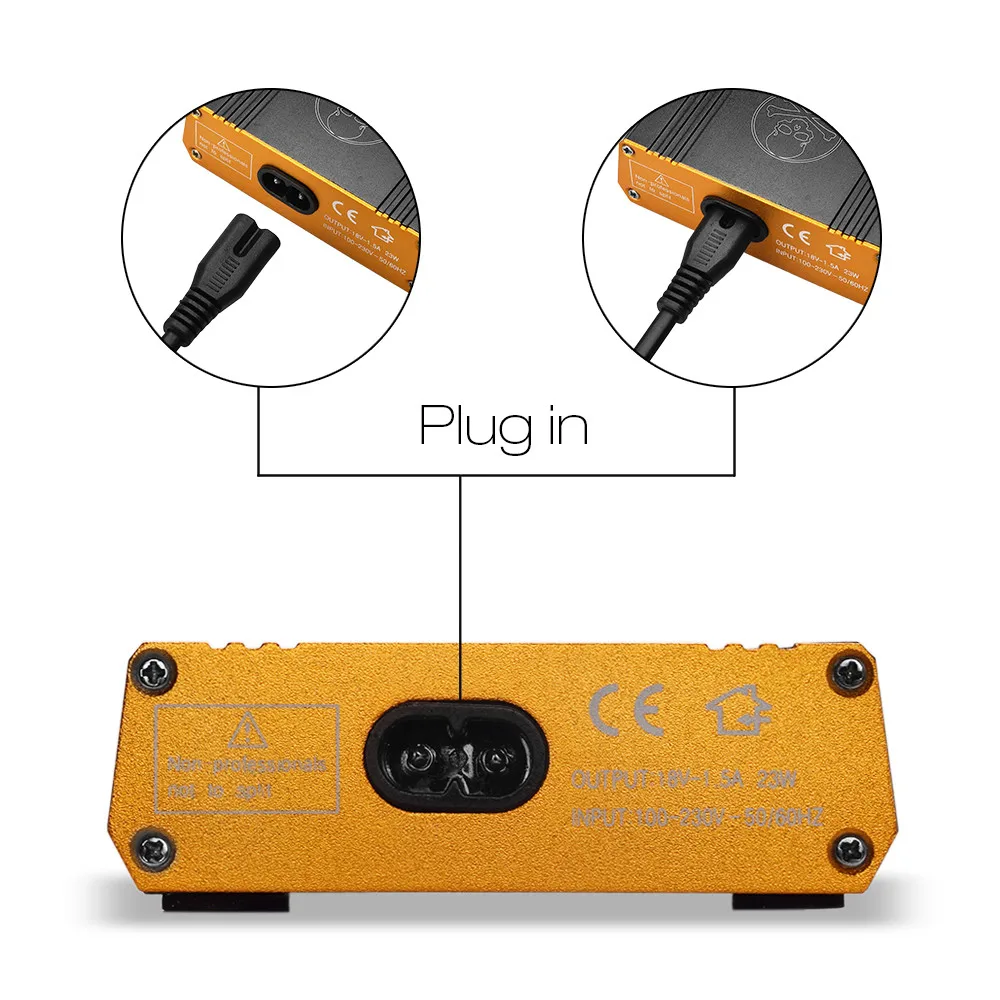Новинка 2019 мини светодиодный цифровой дисплей источник питания для тату кабель