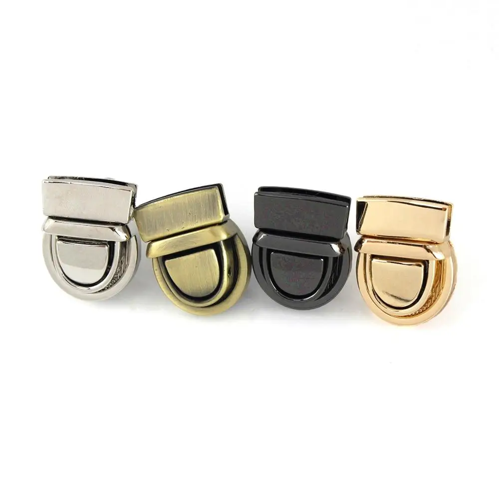 Metal Push Lock Tongue Snap for Bags, Briefcases, and Leathercraft: Decorative Clasp Closure - 1 Piece image 2