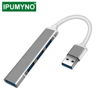 Разветвитель USB Type-C 3,0, 2,0, 4 порта, OTG, для Lenovo, Xiaomi, Macbook Pro, Air, ПК, ноутбуков