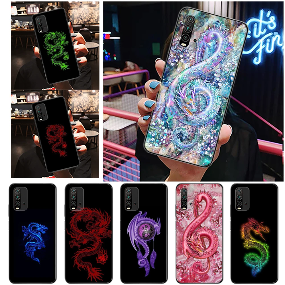 

Dragon God Pattern Phone Case For Xiaomi Redmi Note 9 9T 9S Pro MAX 5G 9i 9AT 9 9T 9A 9C 10X Pro 4G 5G Carcasa Soft TPU