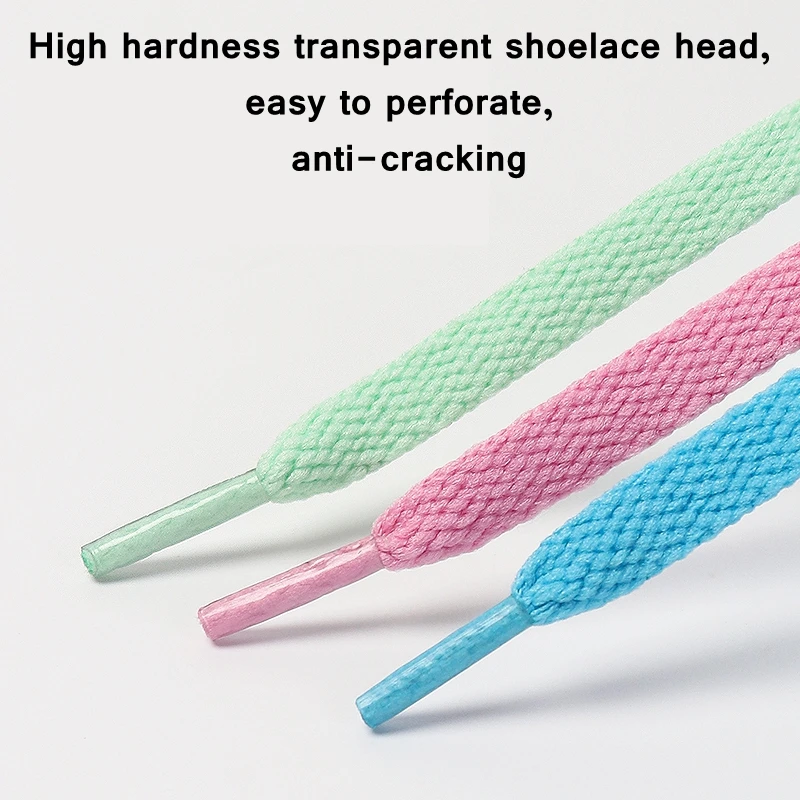 1 Pair / AF1 Shoelaces Flat Thicken Weave Craft Off Black White Shoe Laces High-top Sneaker Shoelace Accessories 25 Colors
