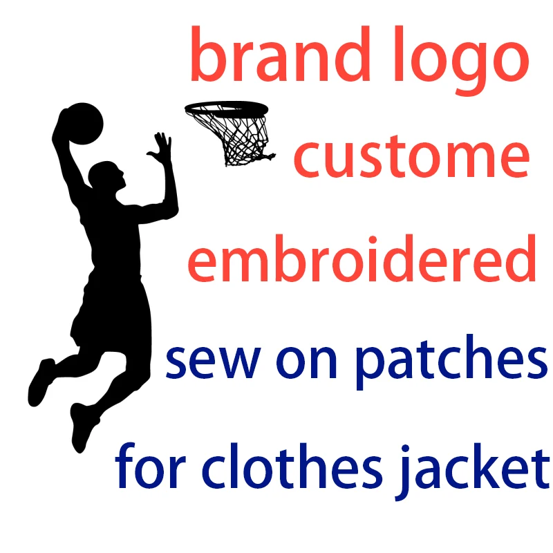 

Custom Basketball Sports Logo Brand Patches on Clothes Clothing Thermoadhesive Patches for Jacket Badge for Sewing Diy Applique