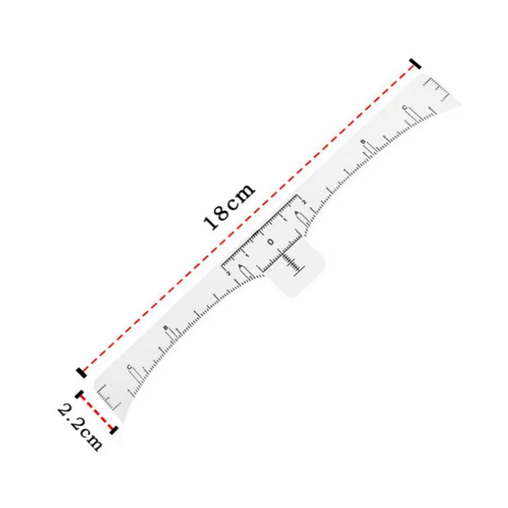 

3pcs Wenxiu Disposable Eyebrow Ruler Auxiliary Design Eyebrow Transparent Tattoo Sticky Ruler Beauty Tools Wholesale