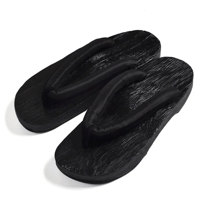 Шлепанцы унисекс с круглым носком для мужчин и женщин деревянные тапки из