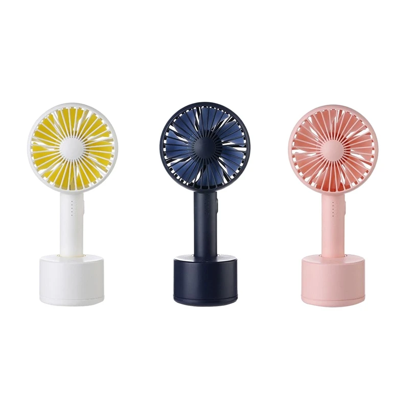 

Portable Handheld Shaking Head Fan with Base USB Desktop Mini Air Cooling Fan Handheld Aroma Diffuser Air Cooler