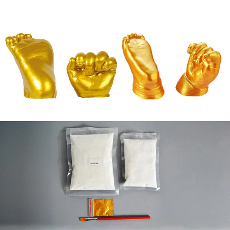 1 Set Footprint Cloning Model Baby Mould 3D Hand Mud Handprint Couple Hands Feet | Мать и ребенок