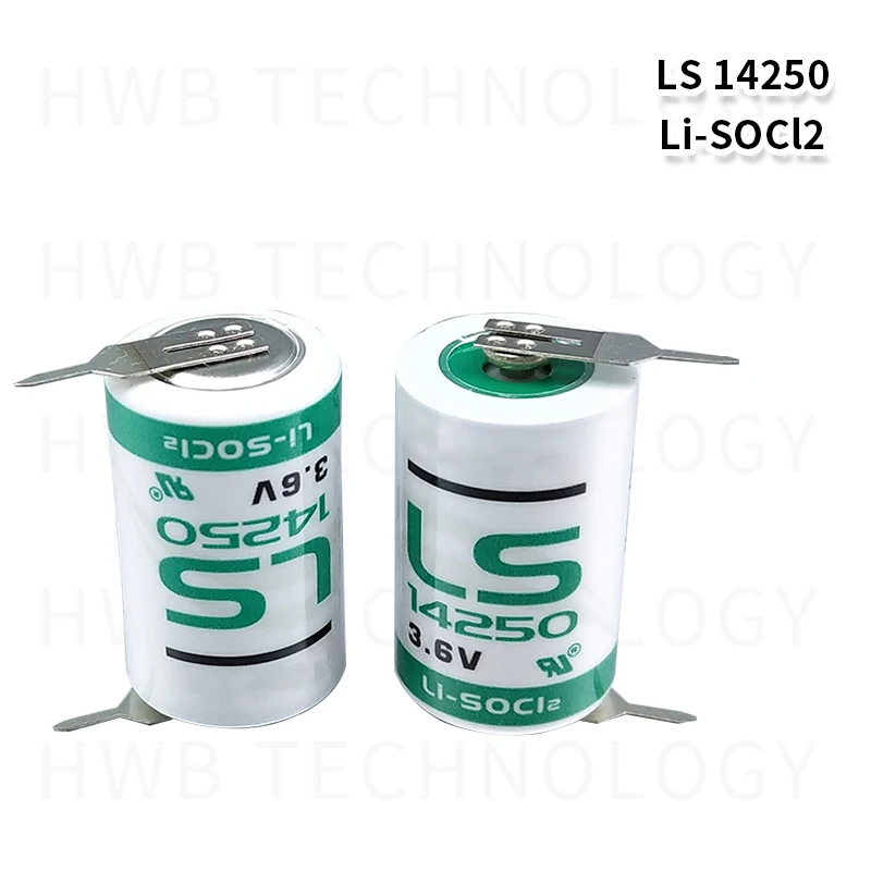 100 шт. новый оригинальный SAFT LS14250 14250 3 6 В 1250 мАч LiSOCL2 PLC аккумулятор с двумя