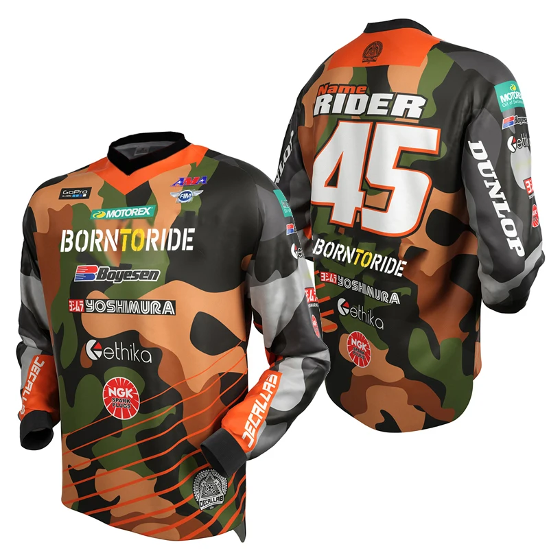 Downhill Jersey MTB Enduro Offroad larga Mountain Bike Motocross BMX DH Short T Shirt Clothes | Спорт и развлечения