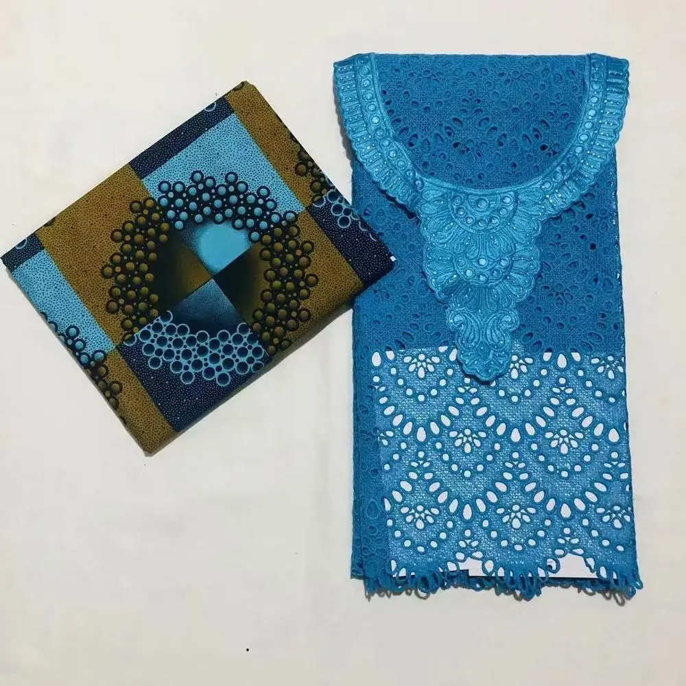 Новейший стиль швейцарская хлопковая сухая кружевная ткань Гана восковая печать