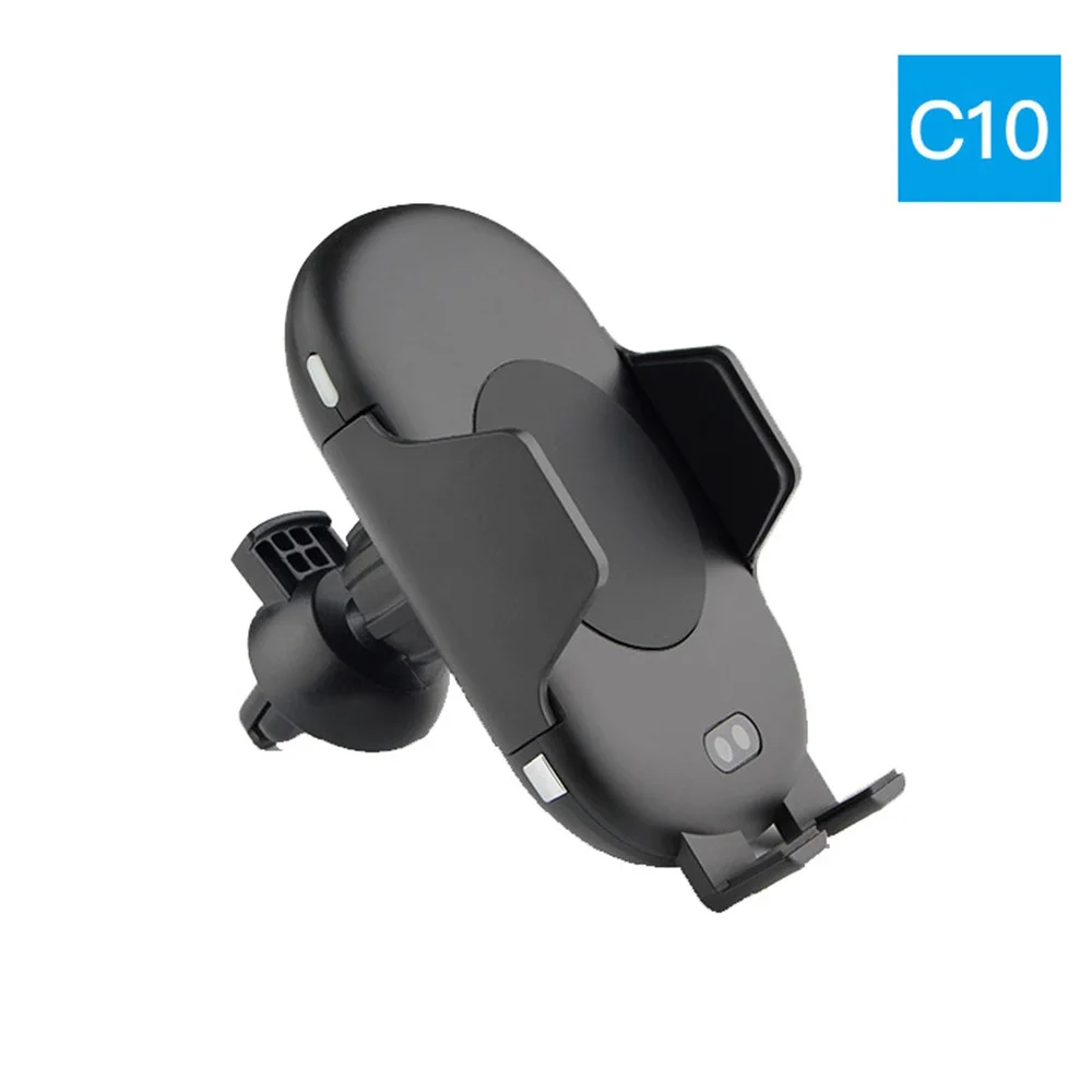 C10 air vent 696 C10 QI Быстрая зарядка беспроводное автомобильное зарядное устройство 10 Вт автоматическое инфракрасное Индукционное вентиляционное отверстие автомобильный держатель телефона для iPhone для samsung - Тип штекера: C10 air vent