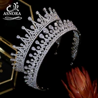 new diadema womens silver zirconia tiara lengthened crown bridal crystal headdress royal wedding hair accessory jewelry