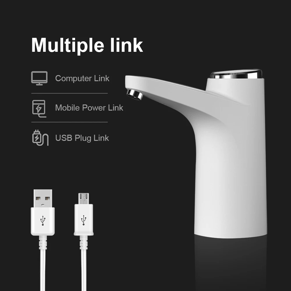 Насос для бутылки воды Электрический диспенсер беспроводной портативный