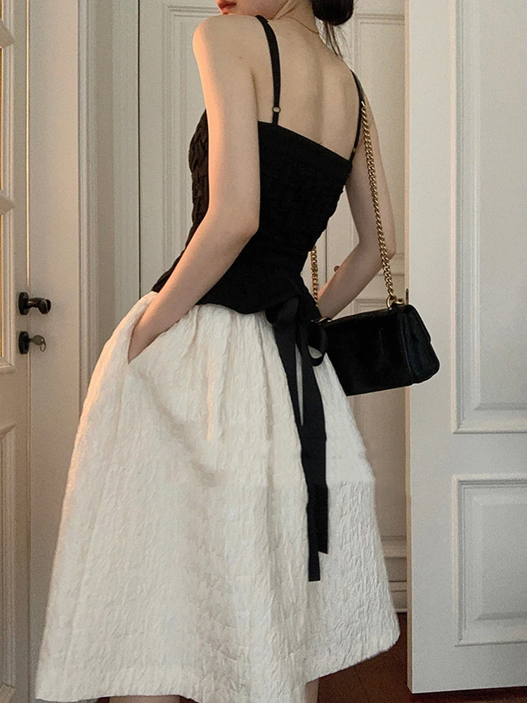 Sexy Leaky Shoulder Braided Single Breasted Tube Top Sling Ladies Autumn New Style Personality All-match Top