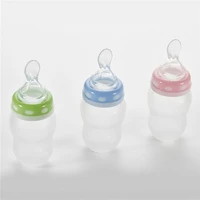 rice paste feeding bottle liquid silicone squeeze feeding rice paste spoon baby food supplement spoon baby fruit and vegetable f