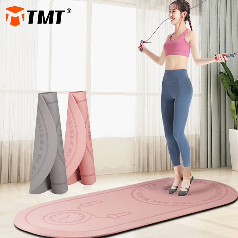 TMT Skipping Rope Mat for Yoga Jumping Floor Workouts Sports Non Slip Textured Thick High Density to Avoid Sore Knees Perfect