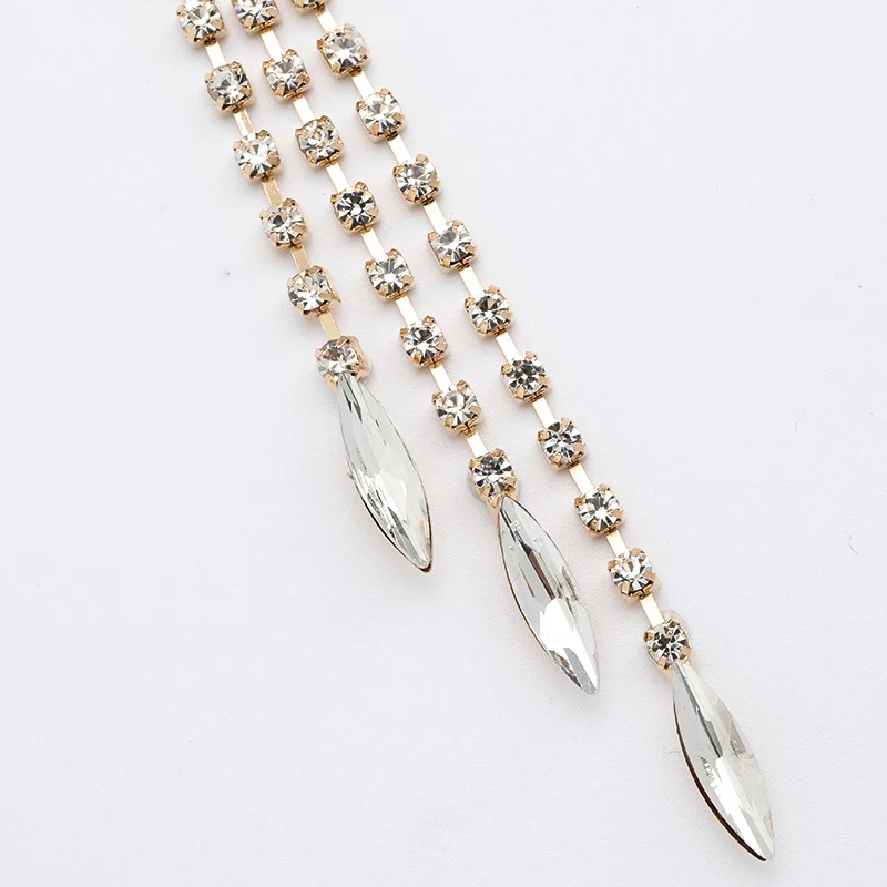 Висячие серьги Find Me в богемном стиле Стразы для женщин длинные висячие из сплава