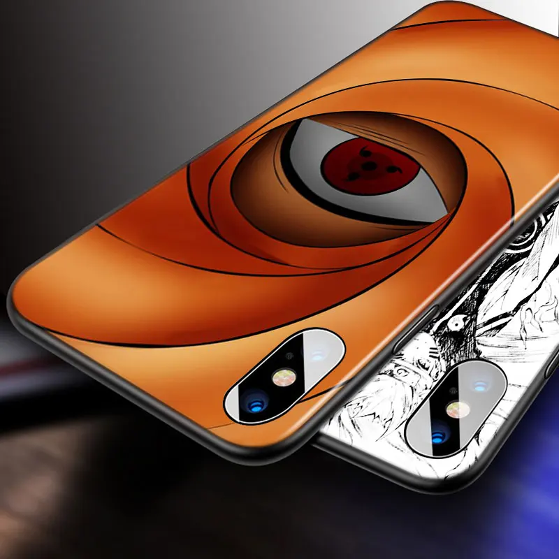 

Naruto Animation For Apple iPhone 12 11 Pro Max mini XS Max XR X 8 7 6 6S Plus 5S SE 2020 Soft Black Phone Case