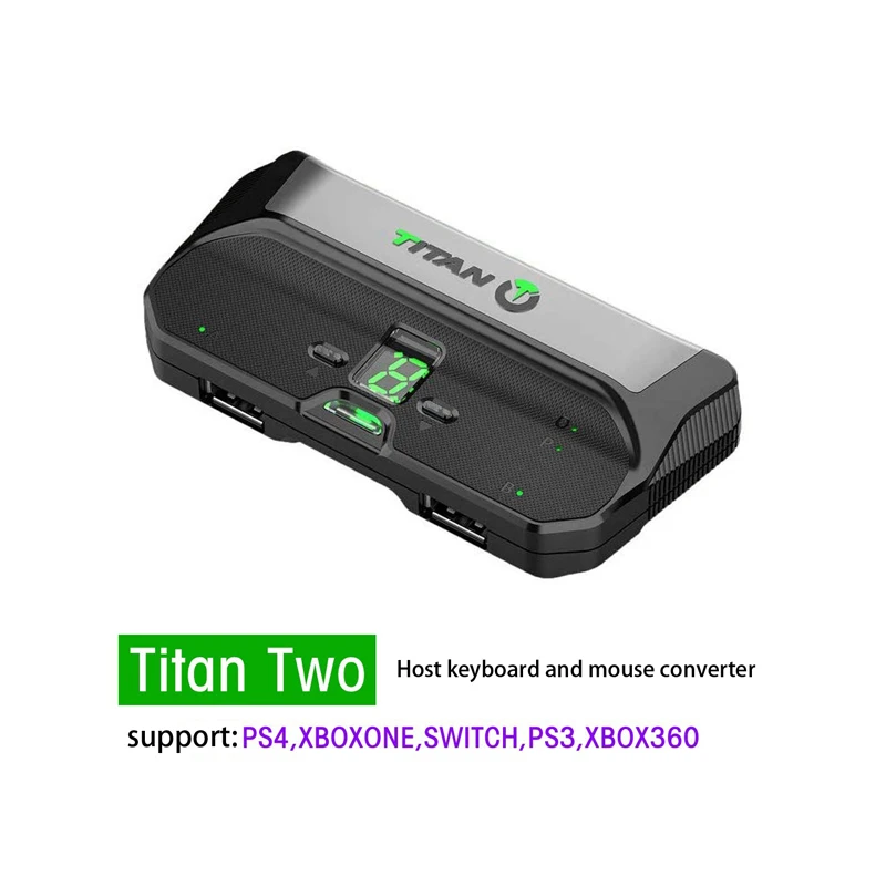Titan dos controladores inalámbricos compatible con Ps4 Xboxone mango teclado ratón convertidor