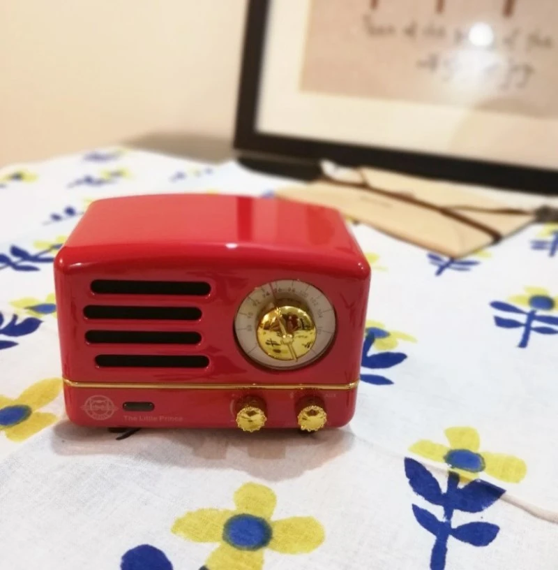 Новый Maoking Маленький принц OTR динамик FM радио хиппи красный Мини Bluetooth