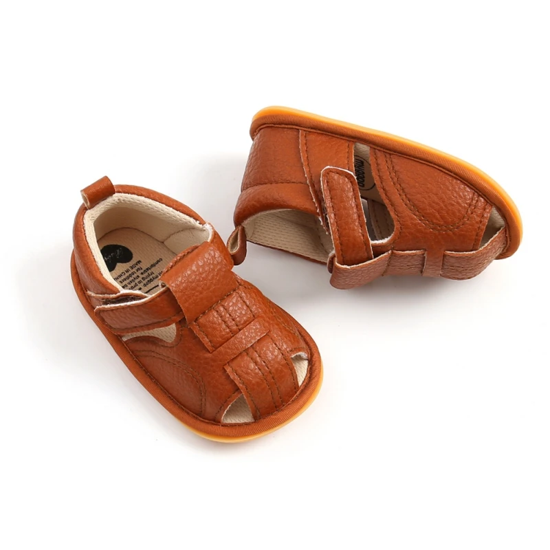

2021 Baby Girls Fashion Sandals Summer Soft Sole Flat breathable Princess Shoes Leather Non-slip First Walkers 0-18M