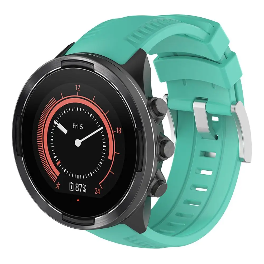 Дышащий ремешок для часов SUUNTO 9, сменный мягкий силиконовый ремешок для часов, модная повязка на запястье для Suunto 9, аксессуары для умных часов