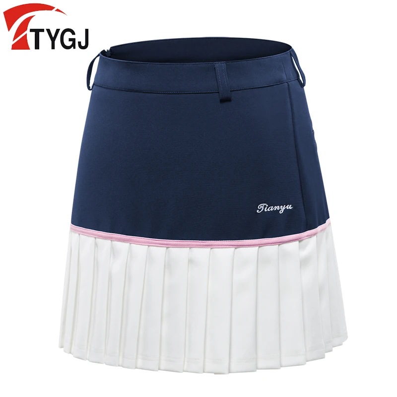 Summer Womens Golf Short Skirt Dress Anti-light Shorts Pants Ladies Pleated Golf Clothing Quick Dry Skirts Sportswear D0814