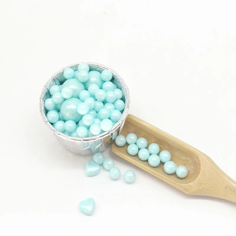 Съедобные синие Бусины 15 г жемчужный сахарный шарик мастика сделай сам для